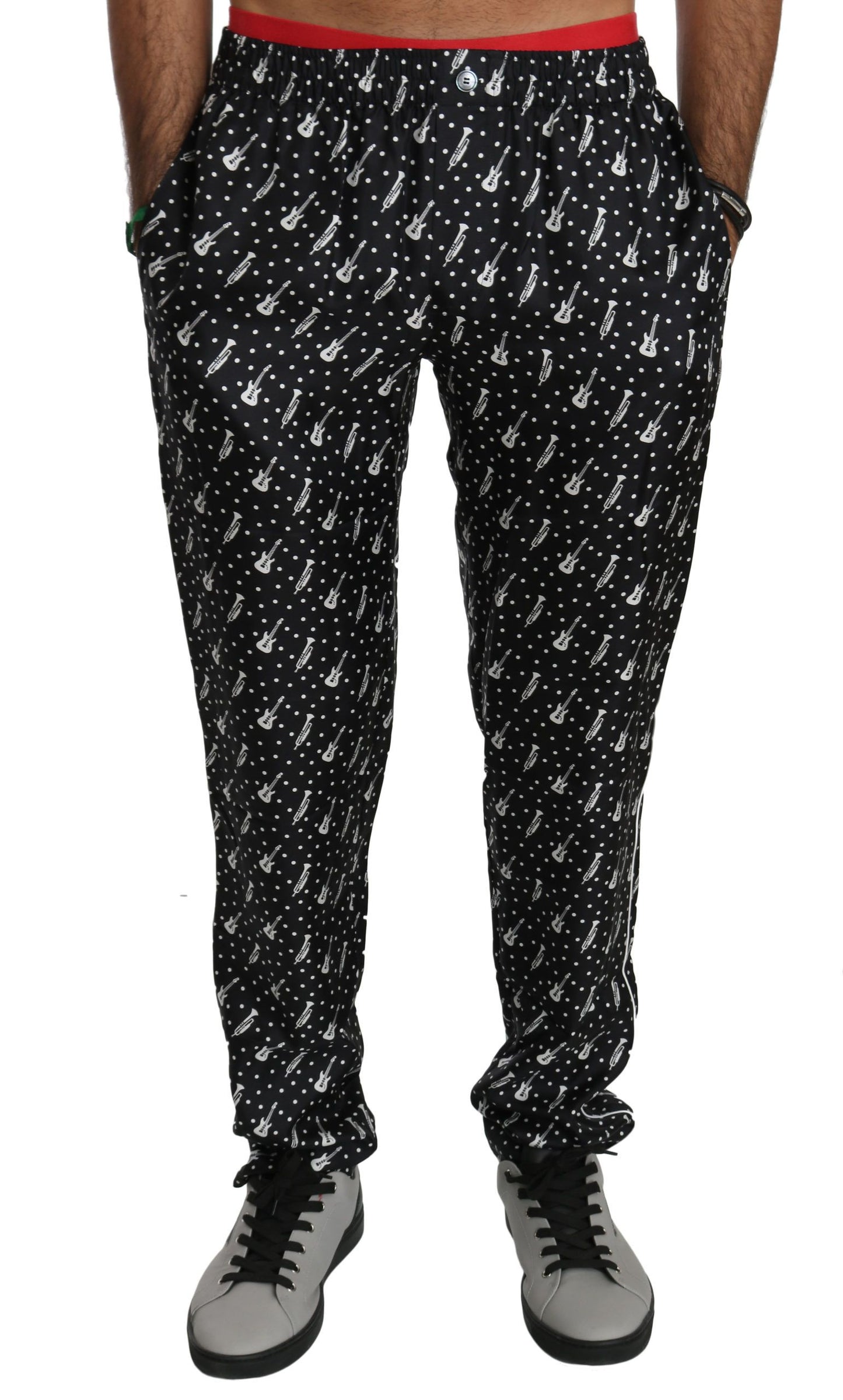 Pantalon en soie noir pour instrument de musique