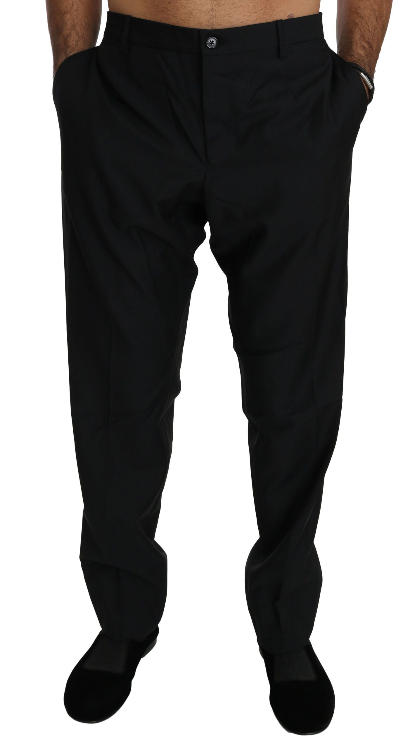 Robe noire Pantalon formel Pantalon en laine pour hommes