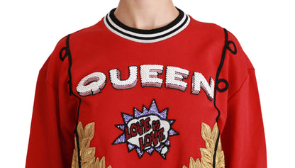 Maglione pullover Love con paillettes Red Queen