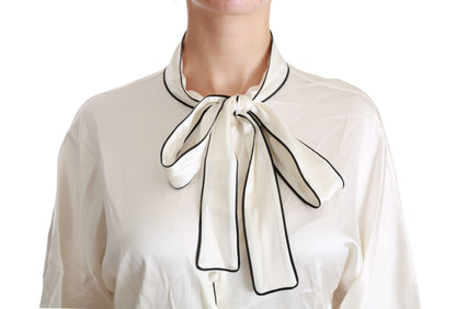 Camicia beige con maniche a 3/4, camicetta in seta