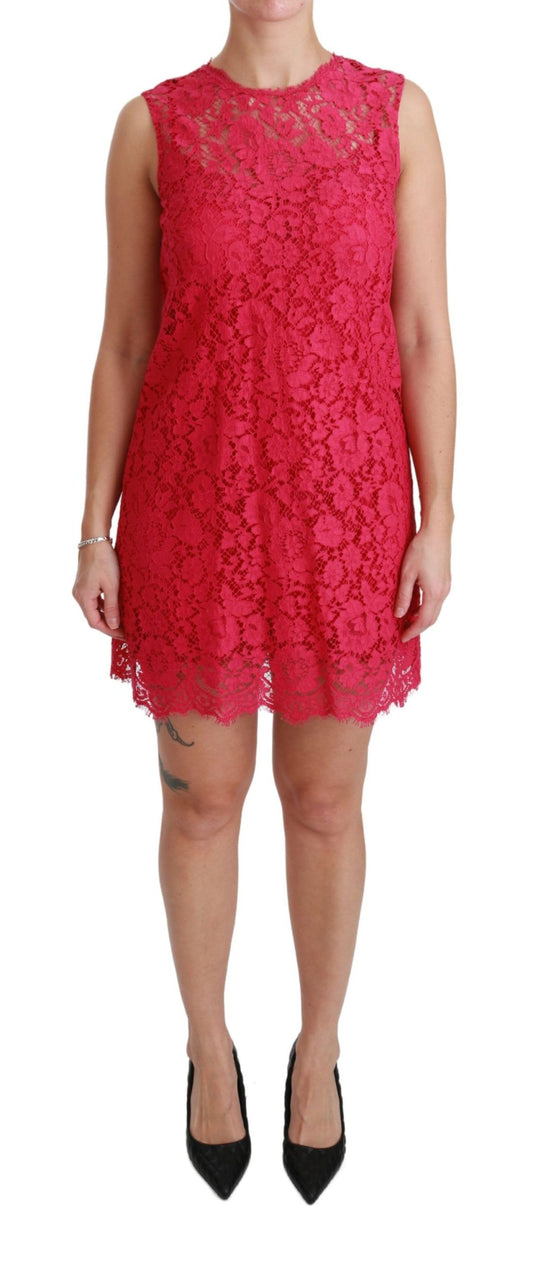 Dolce &amp; Gabbana – Schockierendes, rosa Mini-Bodycon-Kleid