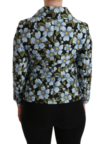 Dolce &amp; Gabbana Eleganter Blazer aus Brokat mit Blumenmuster