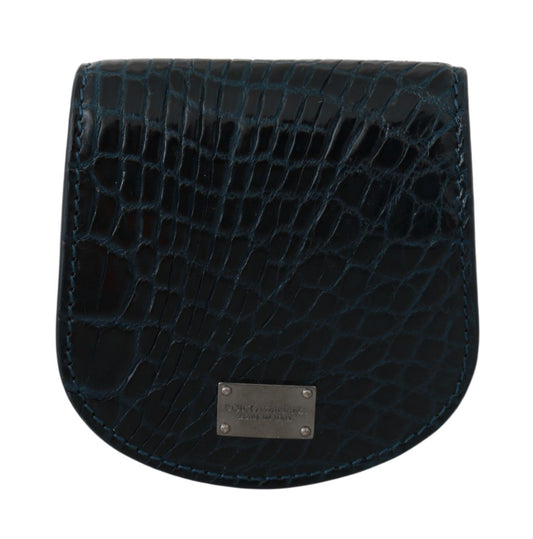 Blaue Exotic Skins Kondometui-Haltertasche