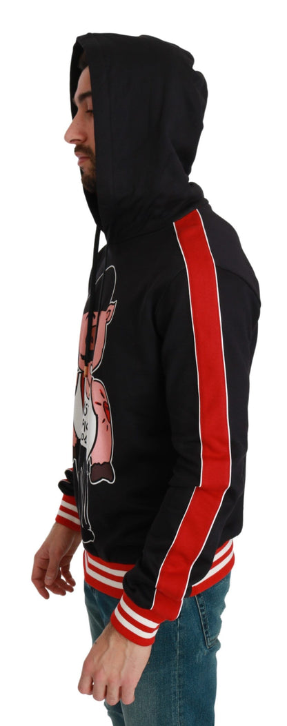 Pull à capuche Cochon noir de l'année