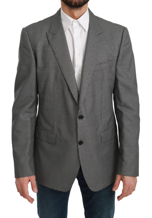 Grauer, formeller MARTINI-Blazer mit schmaler Passform