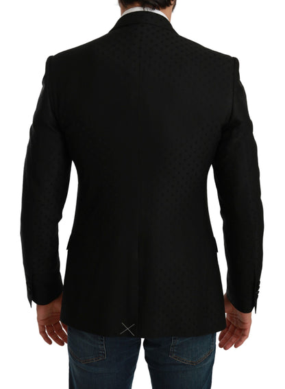 Veste manteau coupe slim noire Blazer MARTINI