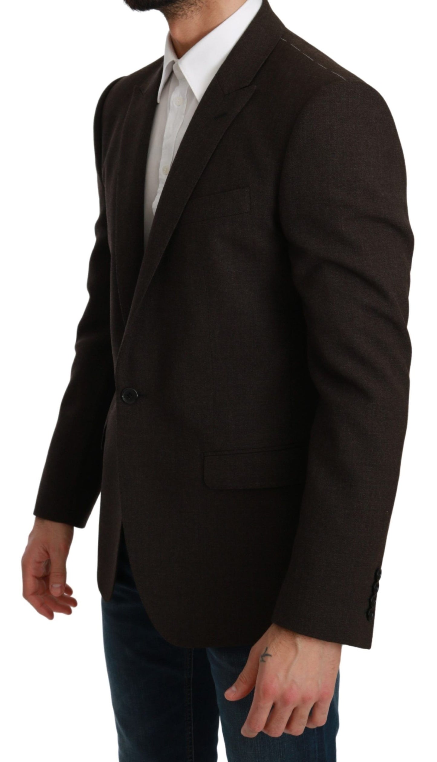 Brauner Slim-Fit-Manteljacke MARTINI-Blazer