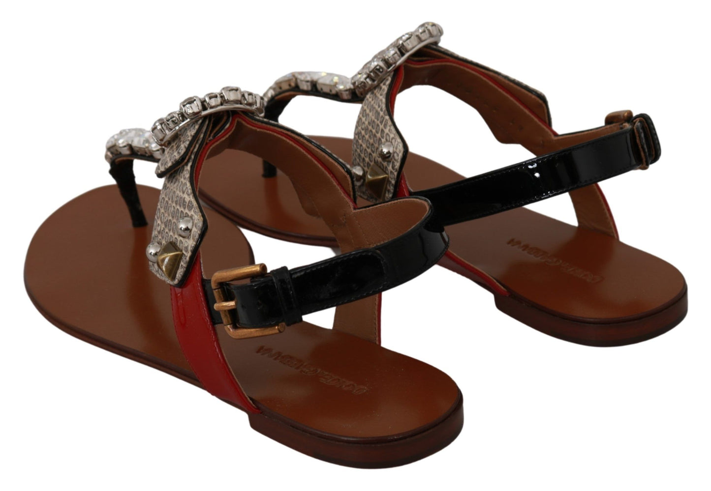 Dolce &amp; Gabbana Edle Riemchensandalen mit exotischem Charme