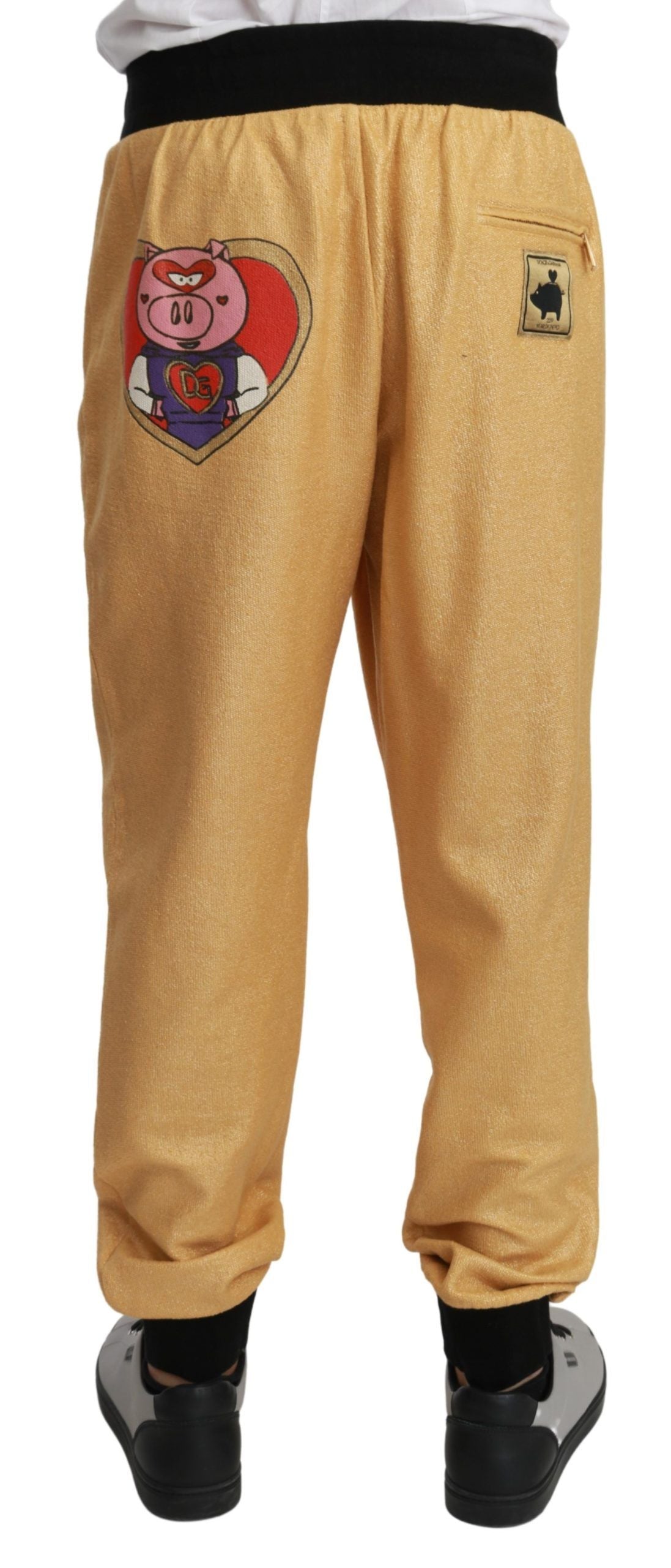 Pantaloni da uomo in cotone anno oro del maiale