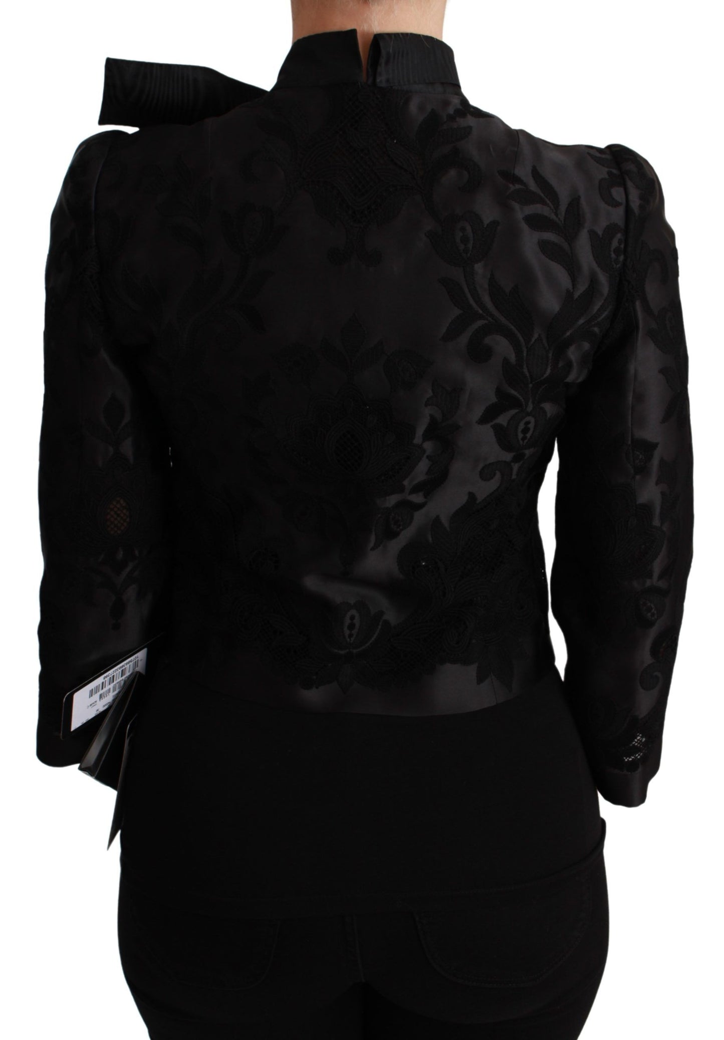 Dolce & Gabbana Exquisite Floral Jacquard Corset Blazer