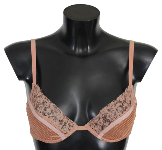 Intimo di seta push up in pizzo nudo