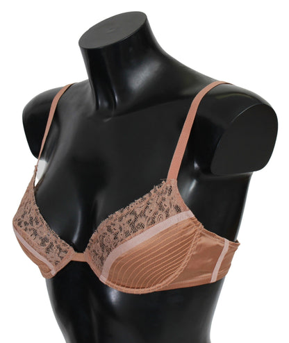 Intimo di seta push up in pizzo nudo