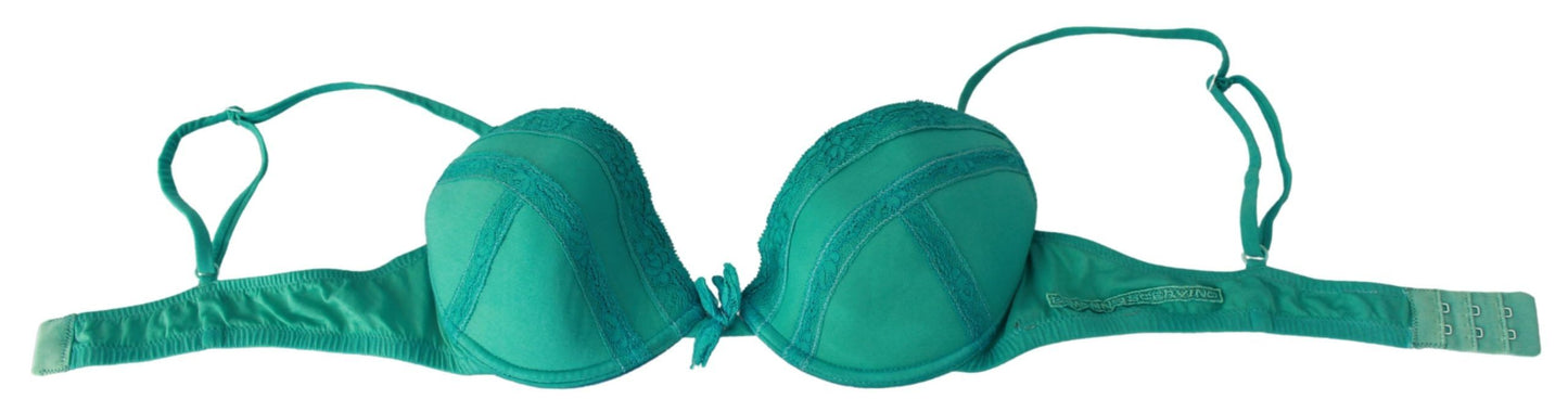 Reggiseno push up verde Intimo 100% cotone