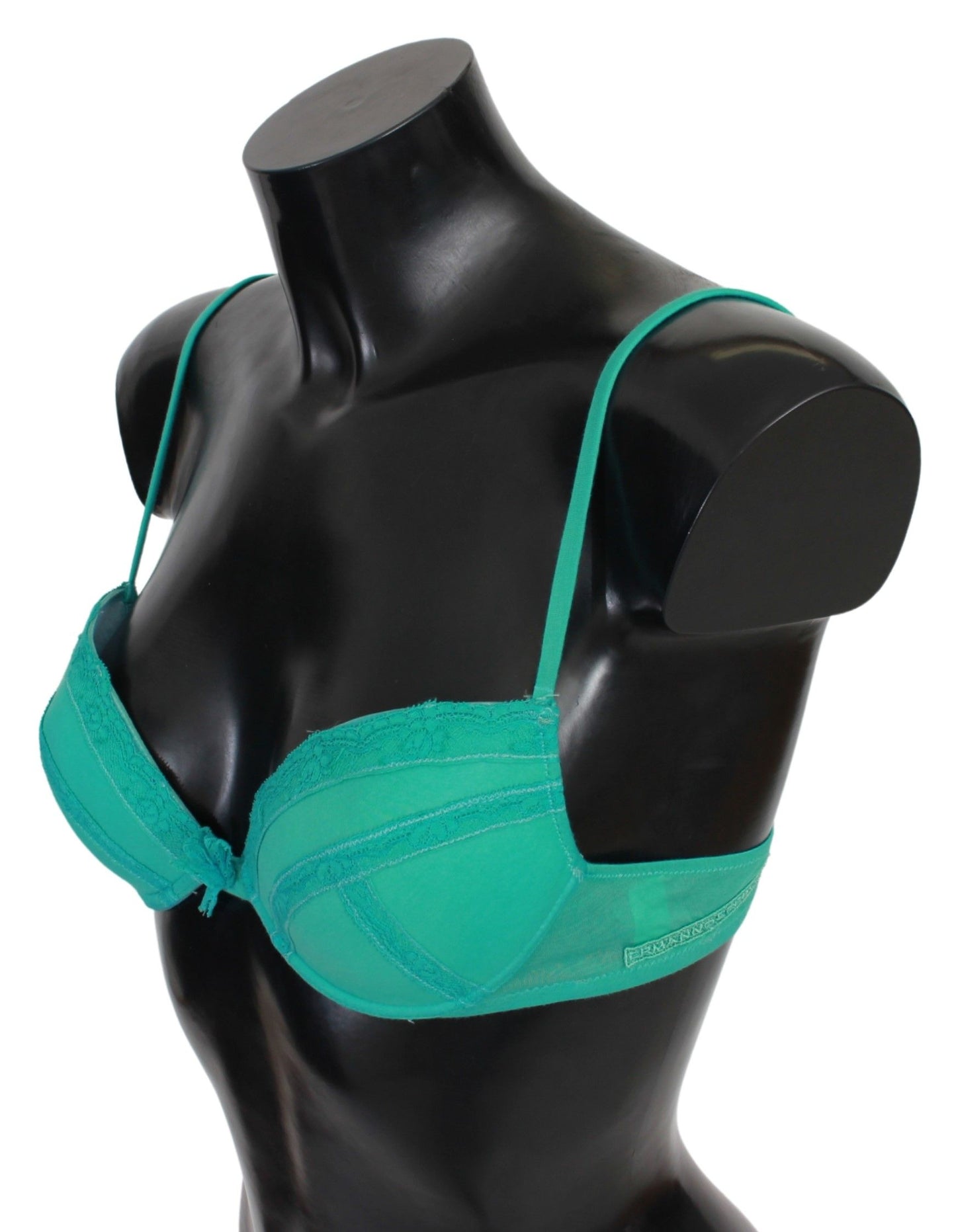 Soutien-gorge push-up vert, sous-vêtements 100 % coton