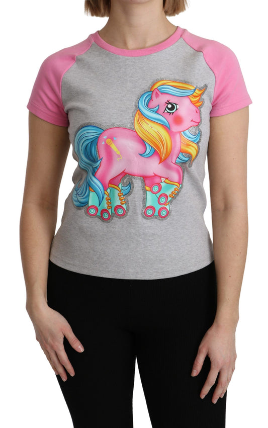 T-shirt grigia e rosa in cotone My Little Pony Top