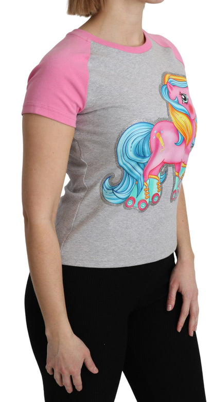 Graues und rosa Baumwoll-T-Shirt My Little Pony Top