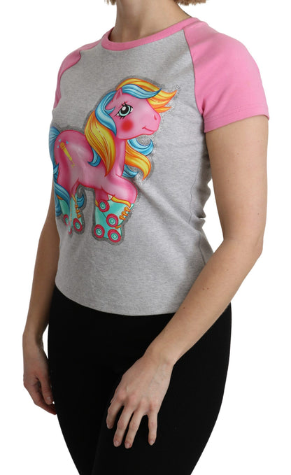 T-shirt en coton gris et rose Top My Little Pony