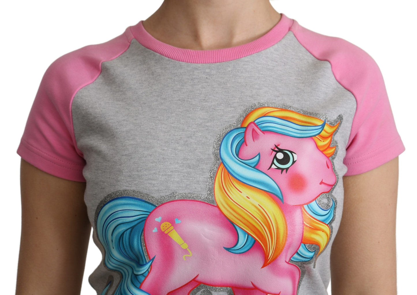 Graues und rosa Baumwoll-T-Shirt My Little Pony Top