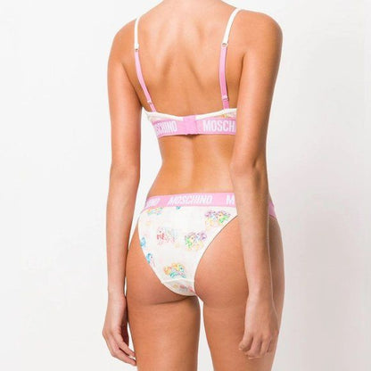 Ensemble soutien-gorge et culotte blanc My Little Pony, bikini deux pièces