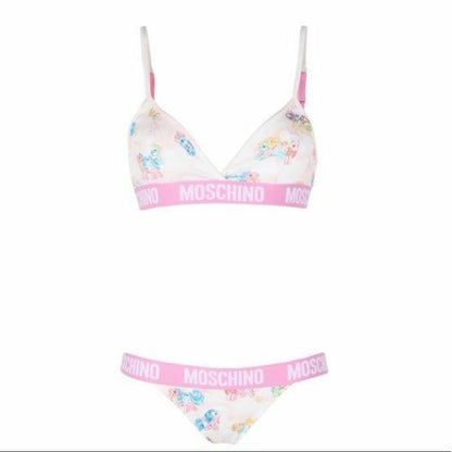 Ensemble soutien-gorge et culotte blanc My Little Pony, bikini deux pièces