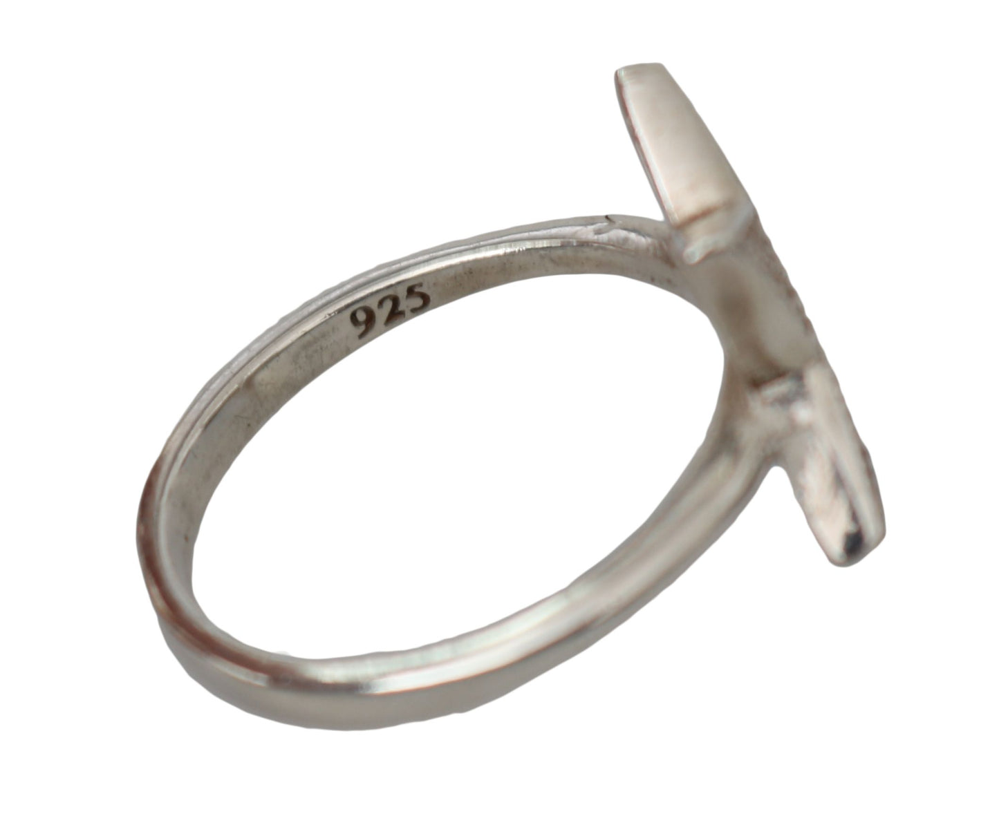 Silberner Damen-Ring aus 925er Sterlingsilber mit klarem CZ-Stern