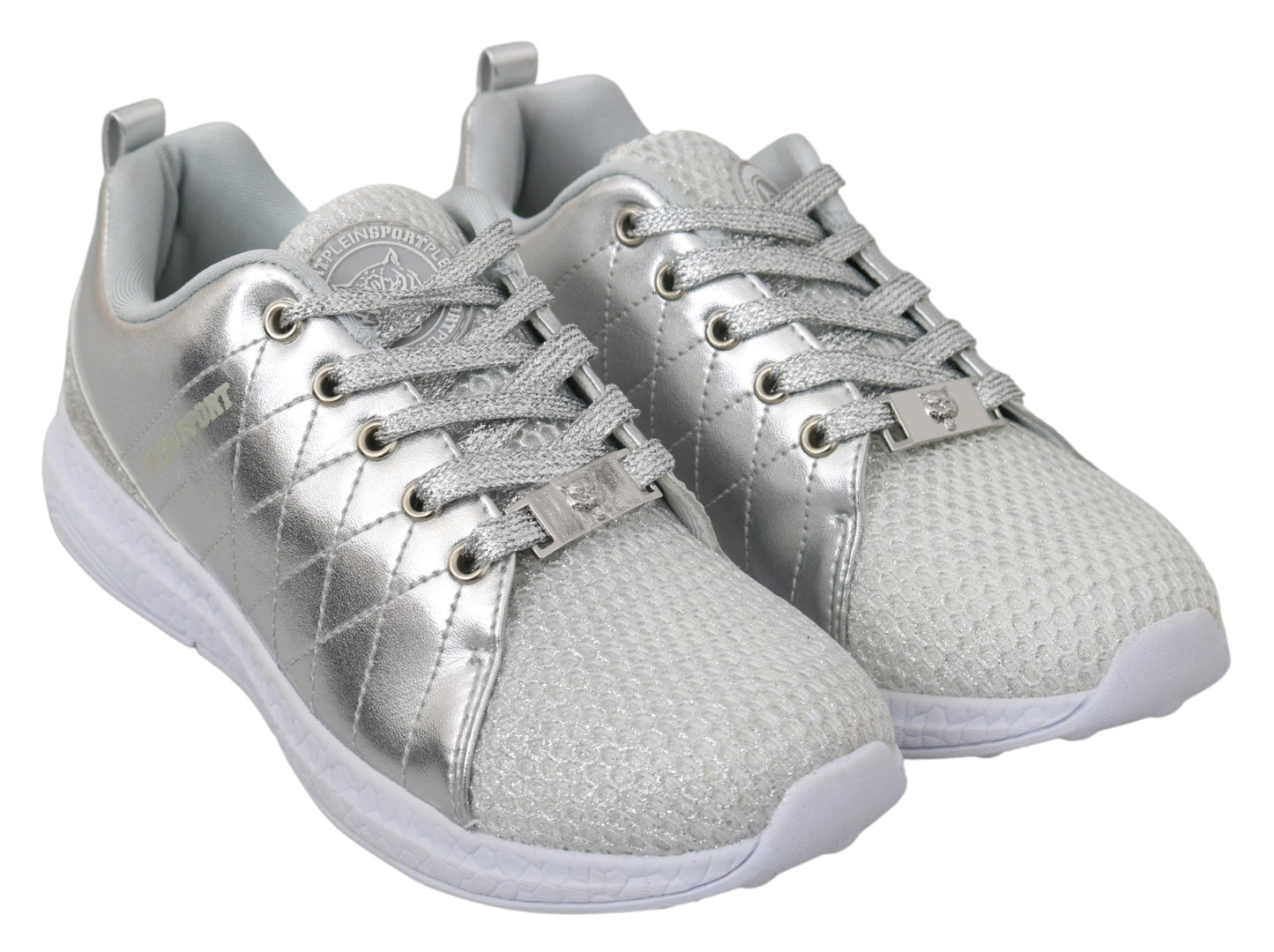 Gisella Silver Polyester Sneakers Schuhe