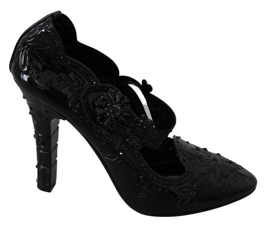 Dolce &amp; Gabbana Elegante Cinderella-Pumps mit Kristallverzierung