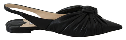 Chaussures plates Annabell en cuir noir