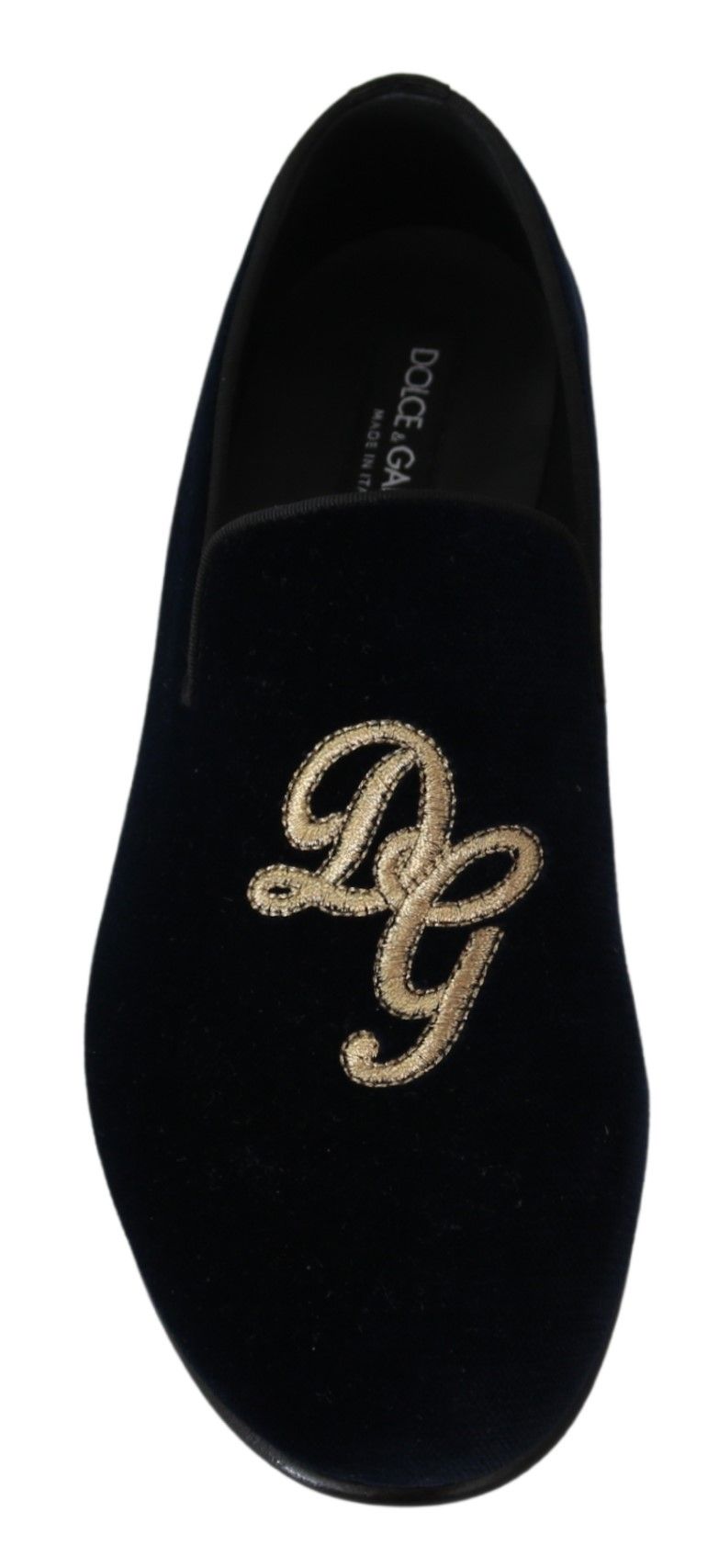 Dolce &amp; Gabbana Elegante blaue Loafer mit Stickerei