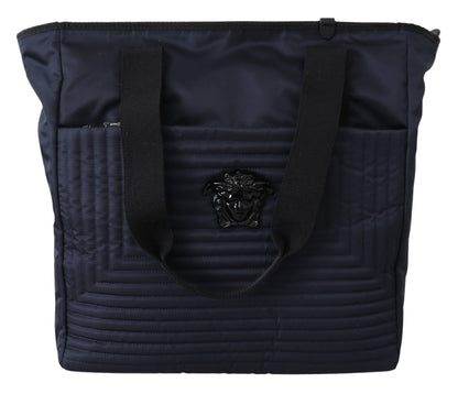 Sac fourre-tout en nylon bleu