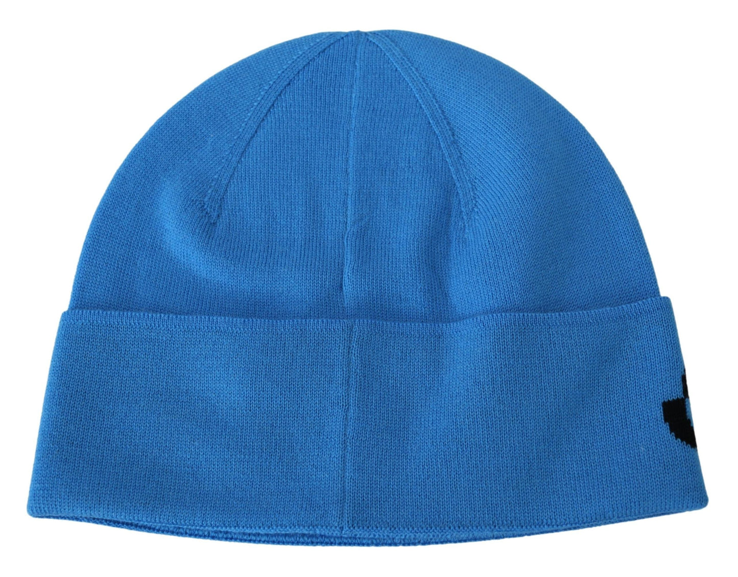 Blaue Unisex-Wintermütze aus warmer Wolle