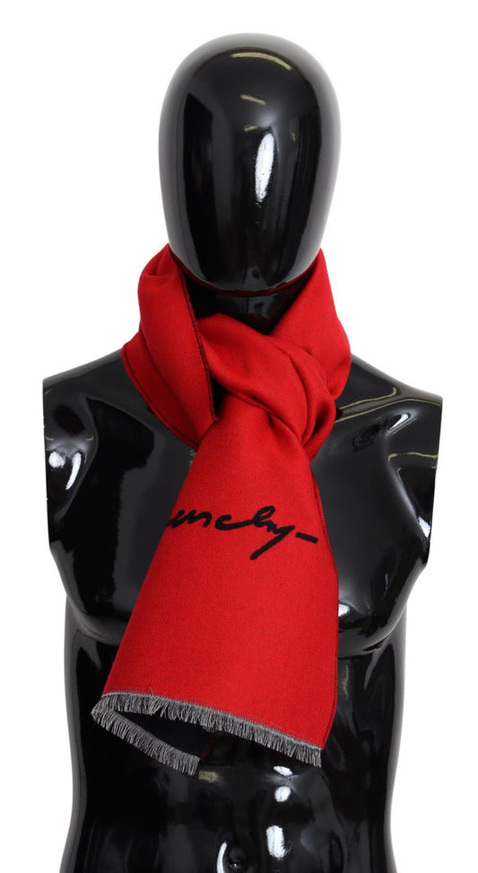 Rouge noir laine unisexe hiver chaud écharpe Wrap châle