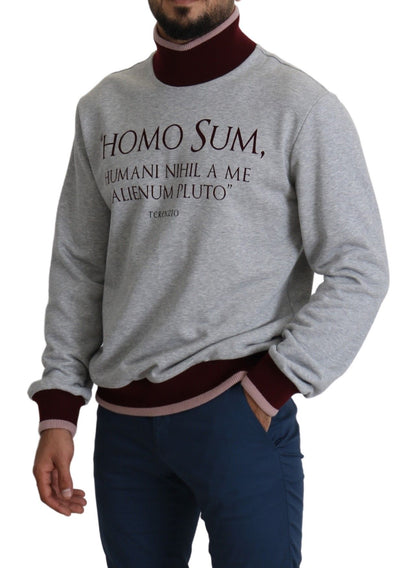 Grauer Rollkragenpullover von Homo Sum