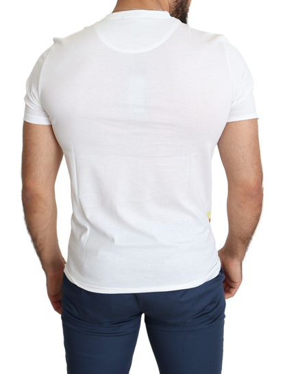 T-shirt homme en coton blanc imprimé Saint Valentin