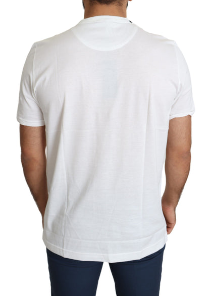 T-shirt Homme Blanc Saint Valentin Coeurs Imprimé