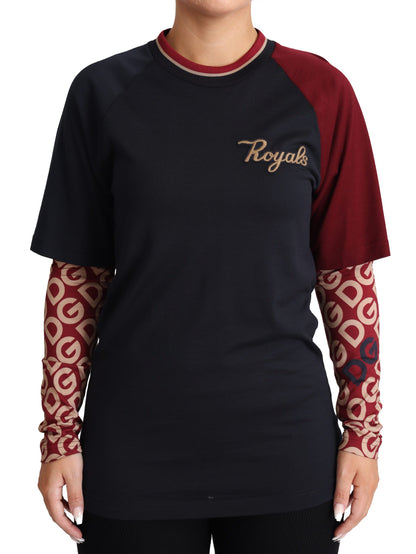 Maglione pullover girocollo Royals multicolore