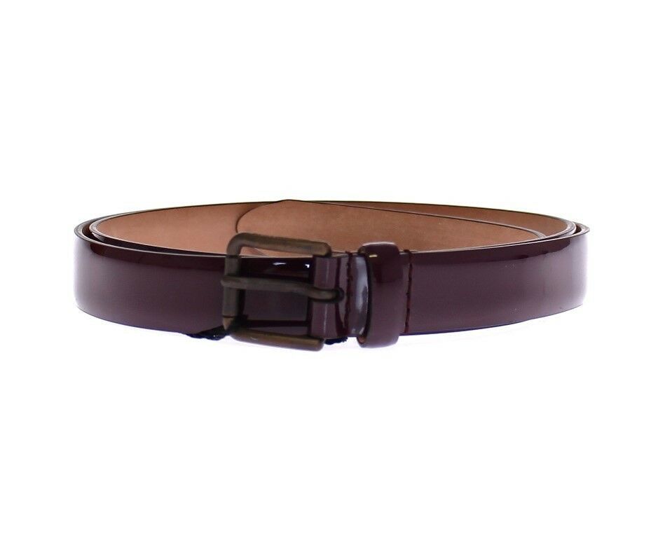 Ceinture Cintura Gürtel en cuir violet avec logo