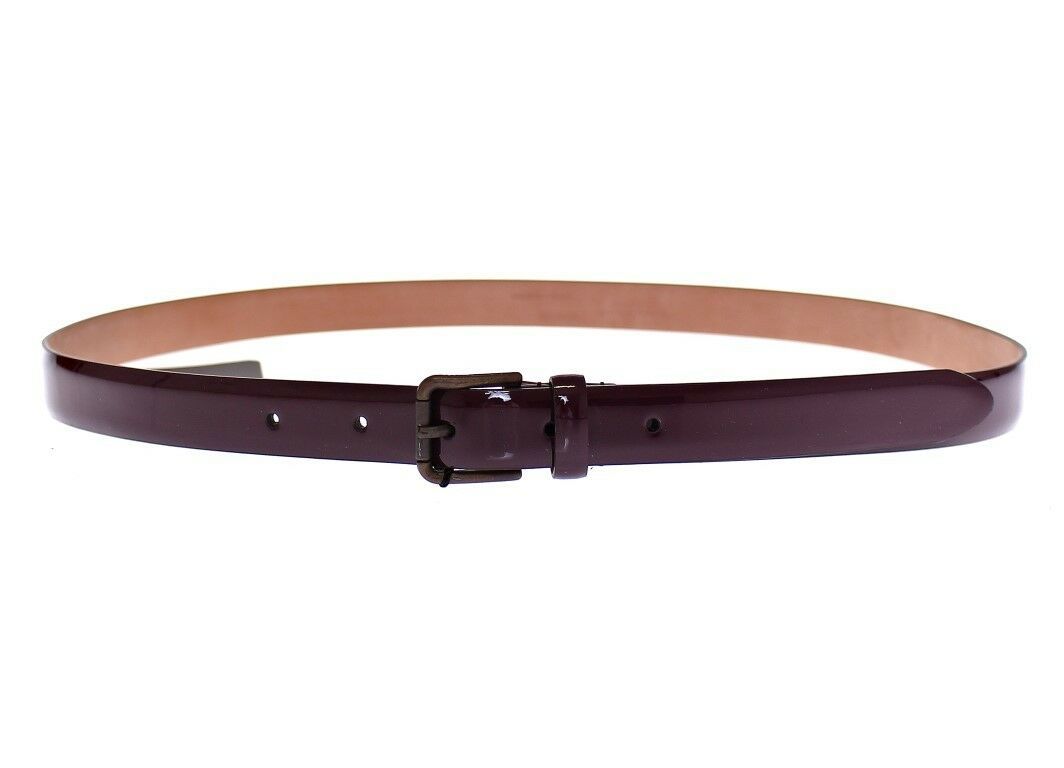 Ceinture Cintura Gürtel en cuir violet avec logo