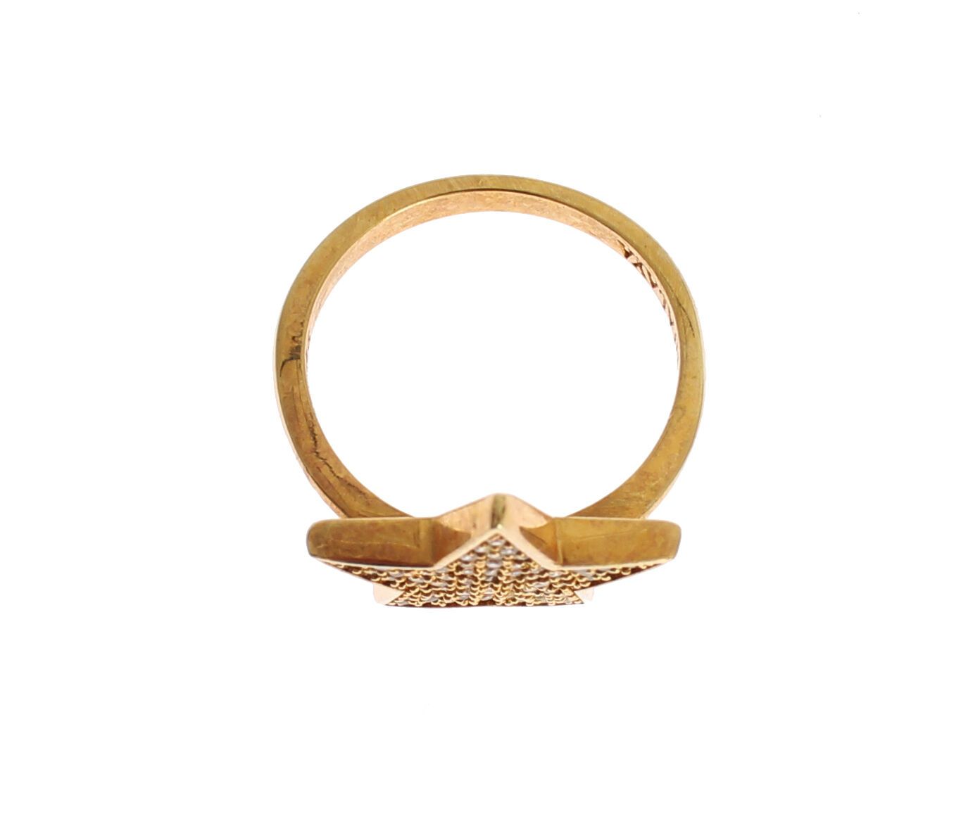 Bague transparente pour femme en argent 925 Star Gold