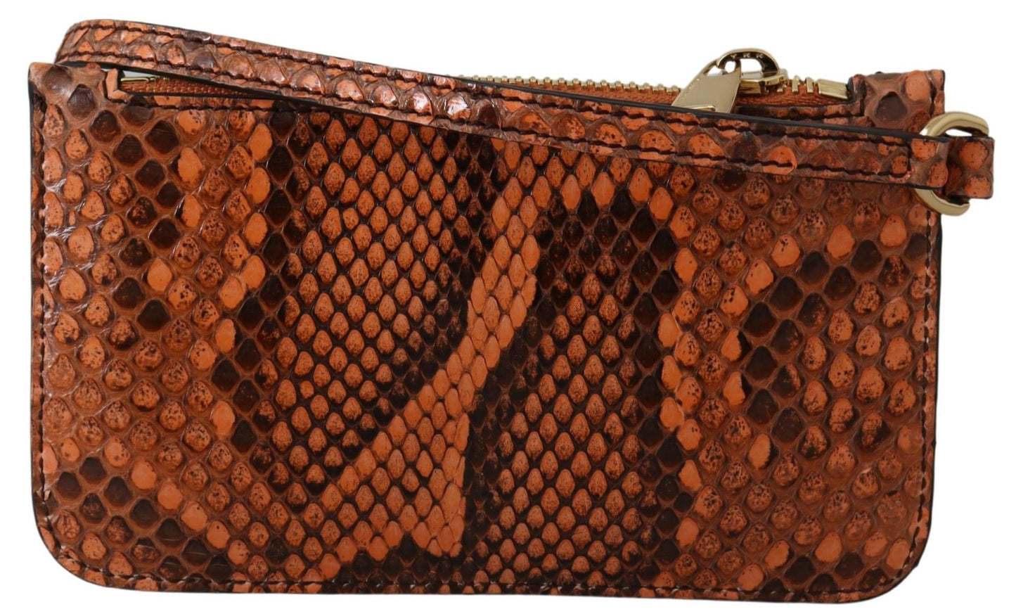 Dolce & Gabbana Elegant Python Patterned Leather Wristlet