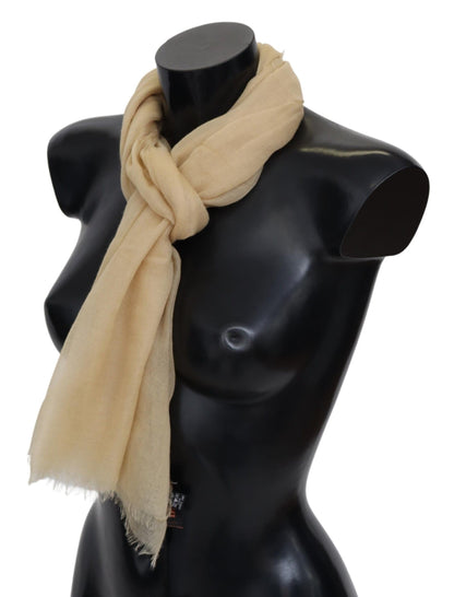 Sciarpa unisex in cashmere beige