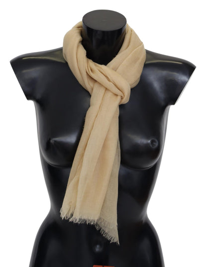 Sciarpa unisex in cashmere beige