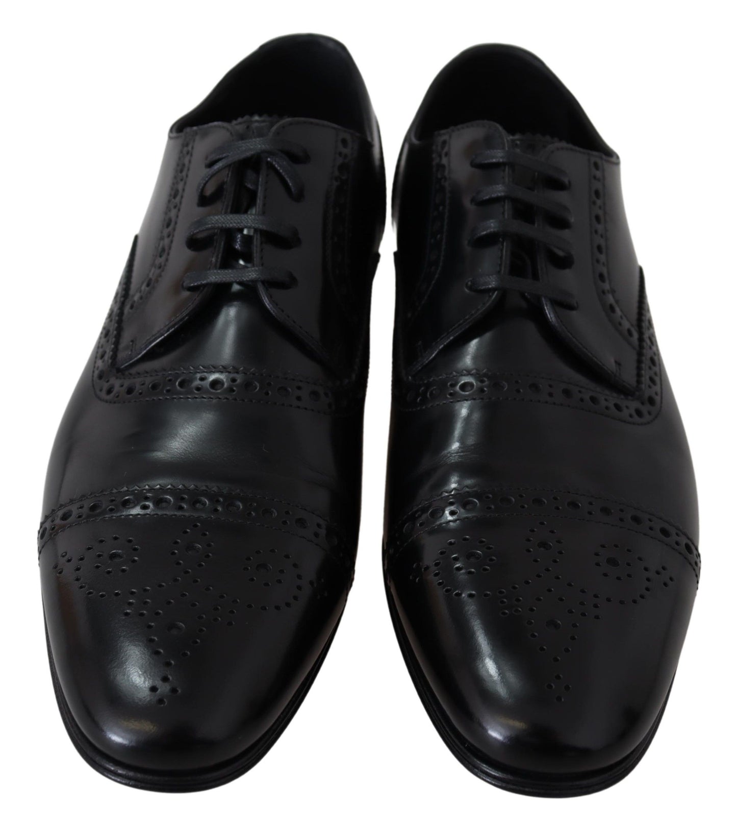 Mocassins formels Derby en cuir noir pour hommes