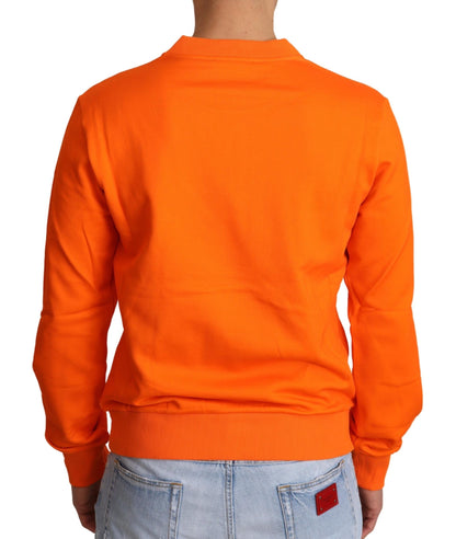 Orangefarbener King-Caesar-Baumwollpullover