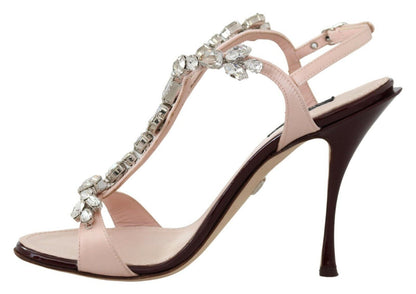 Dolce & Gabbana Crystal-Embellished Stiletto Sandals