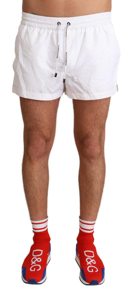 Weiße King Herren Beachwear-Badeshorts