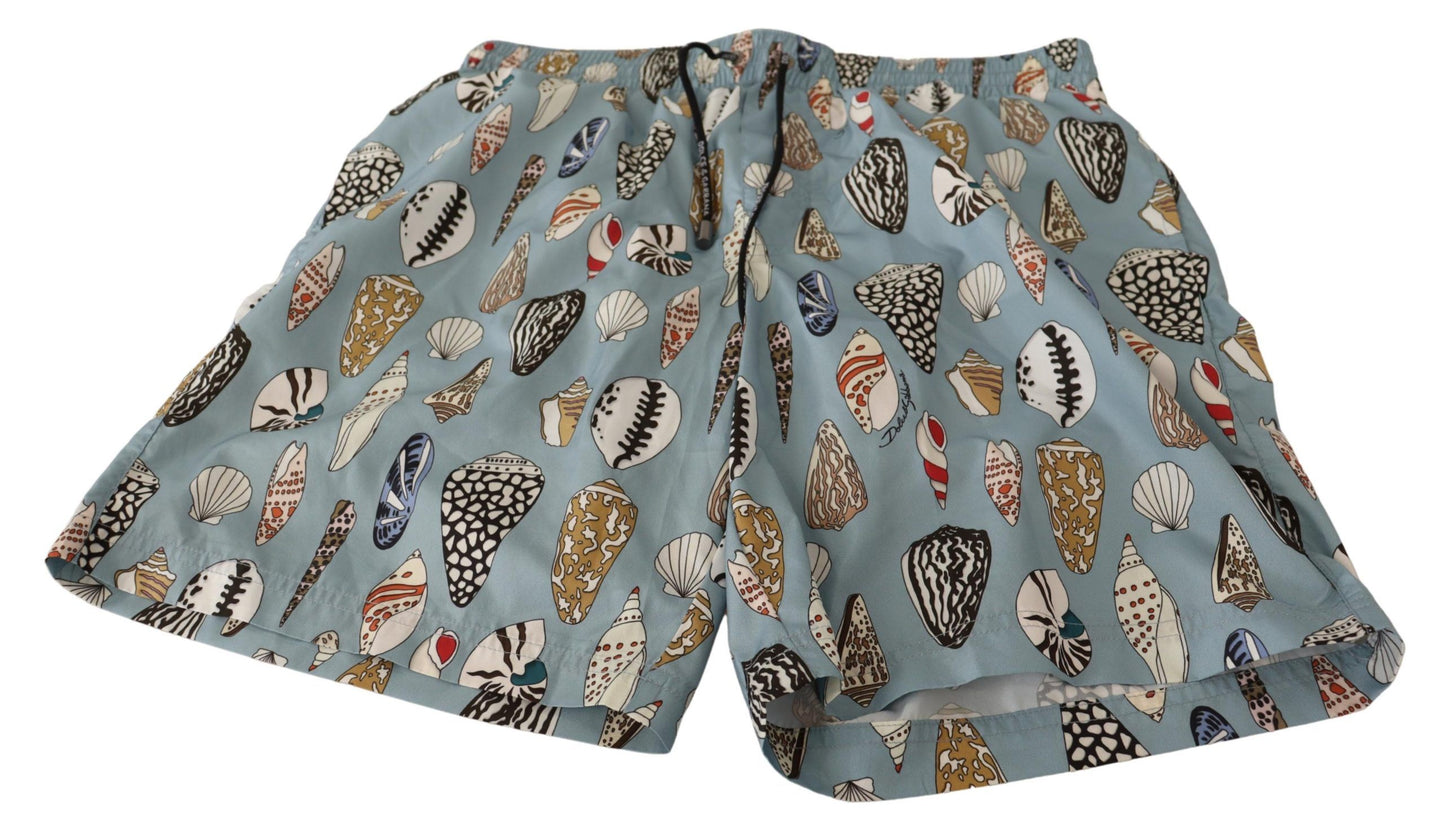 Blaue Muschel-Bademode-Shorts