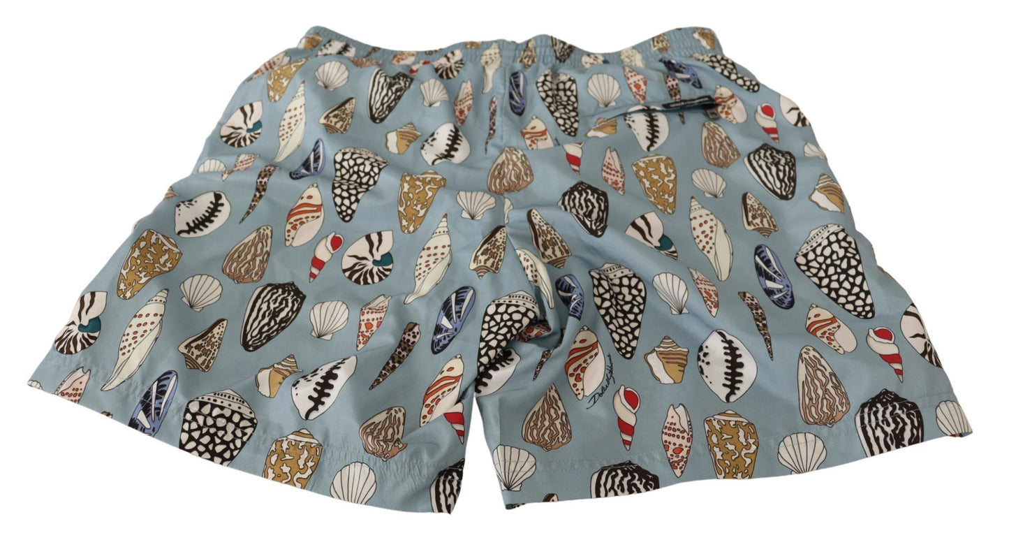 Blaue Muschel-Bademode-Shorts