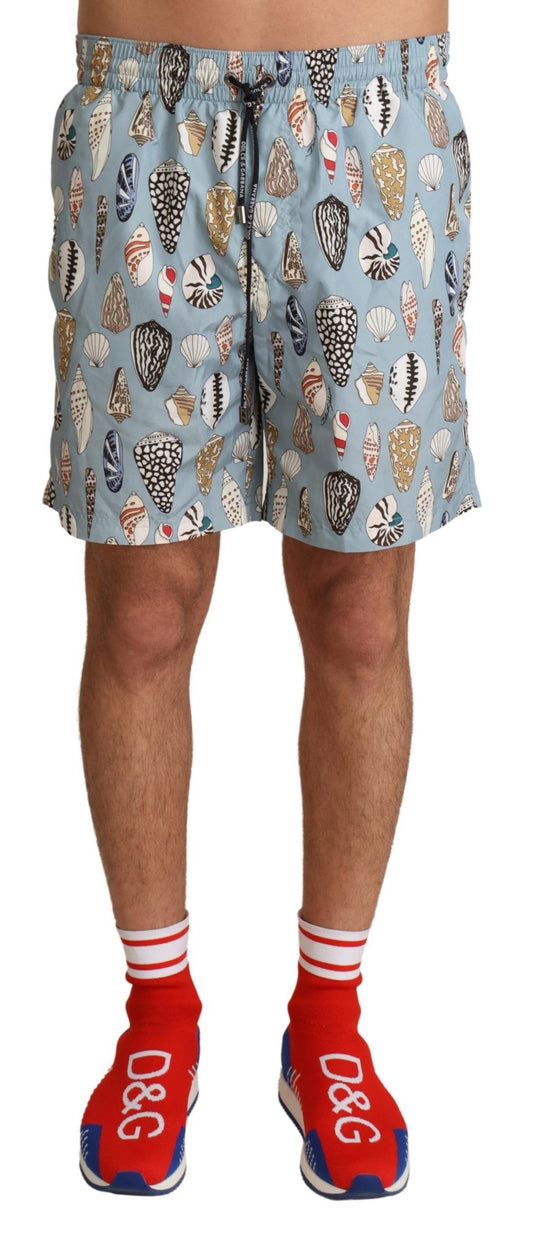 Blaue Muschel-Bademode-Shorts