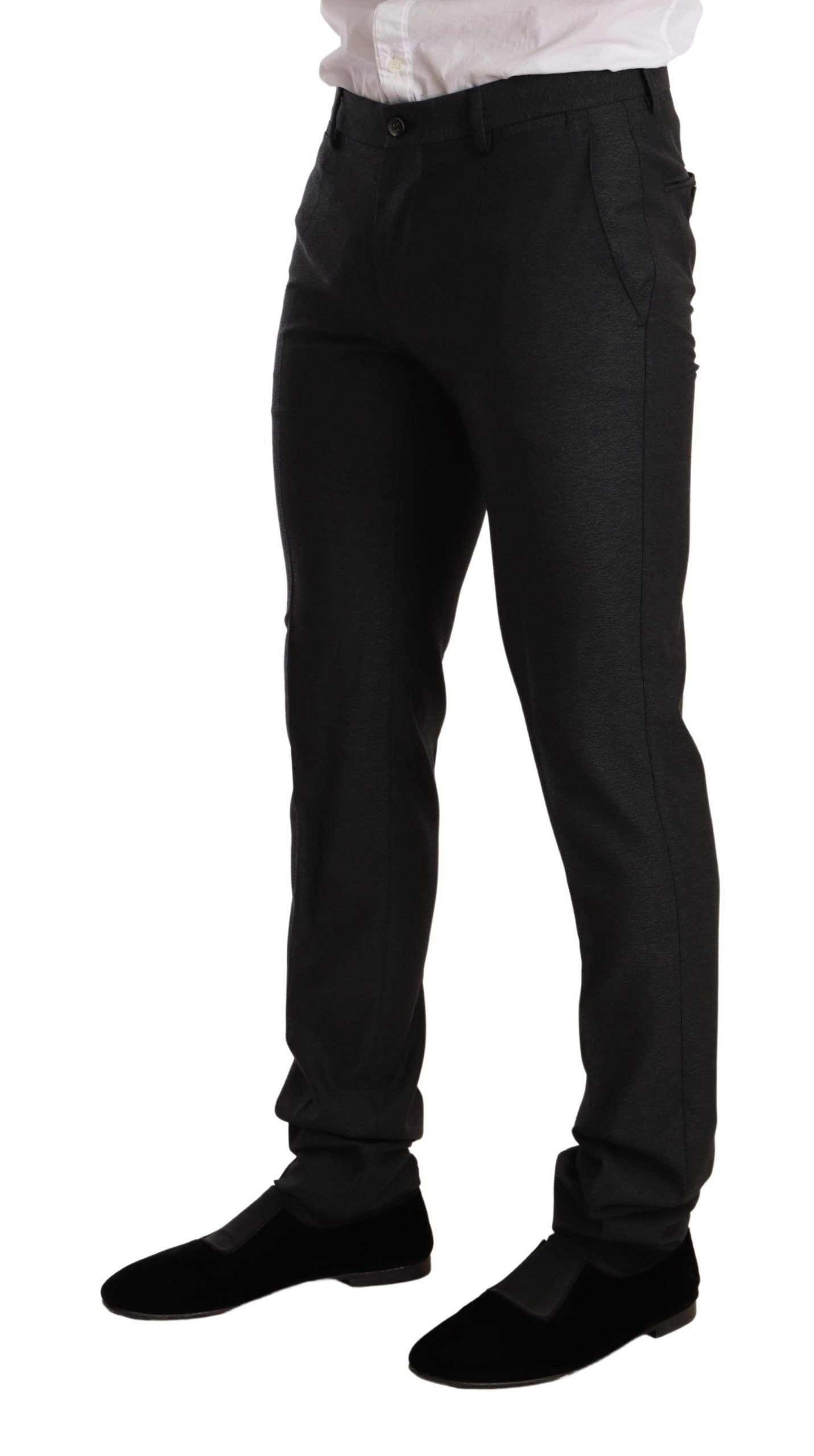 Grauer MARTINI Slim-Fit-Anzug aus Wolle